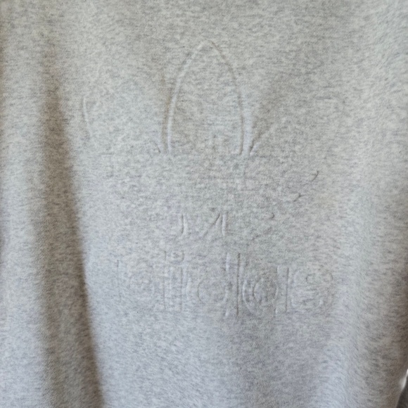 Adidas Womens Light Gray Crewneck Sweater - Picture 3 of 9